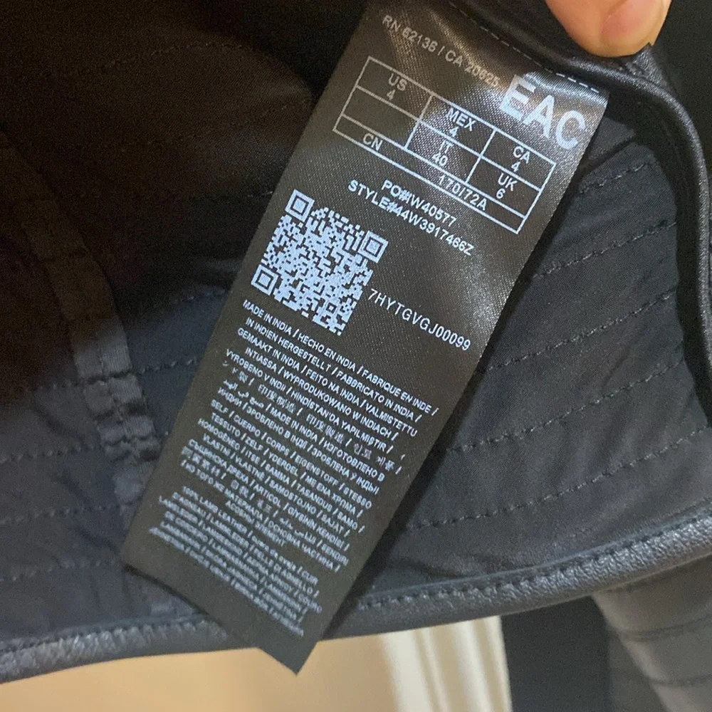 Marciano 100% leather Guess Shayna black leather jacket - Picture 9 of 12